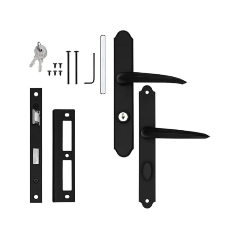 MSMB Straight Mortise Lock Set with Lever Handle for Storm Doors and Screen